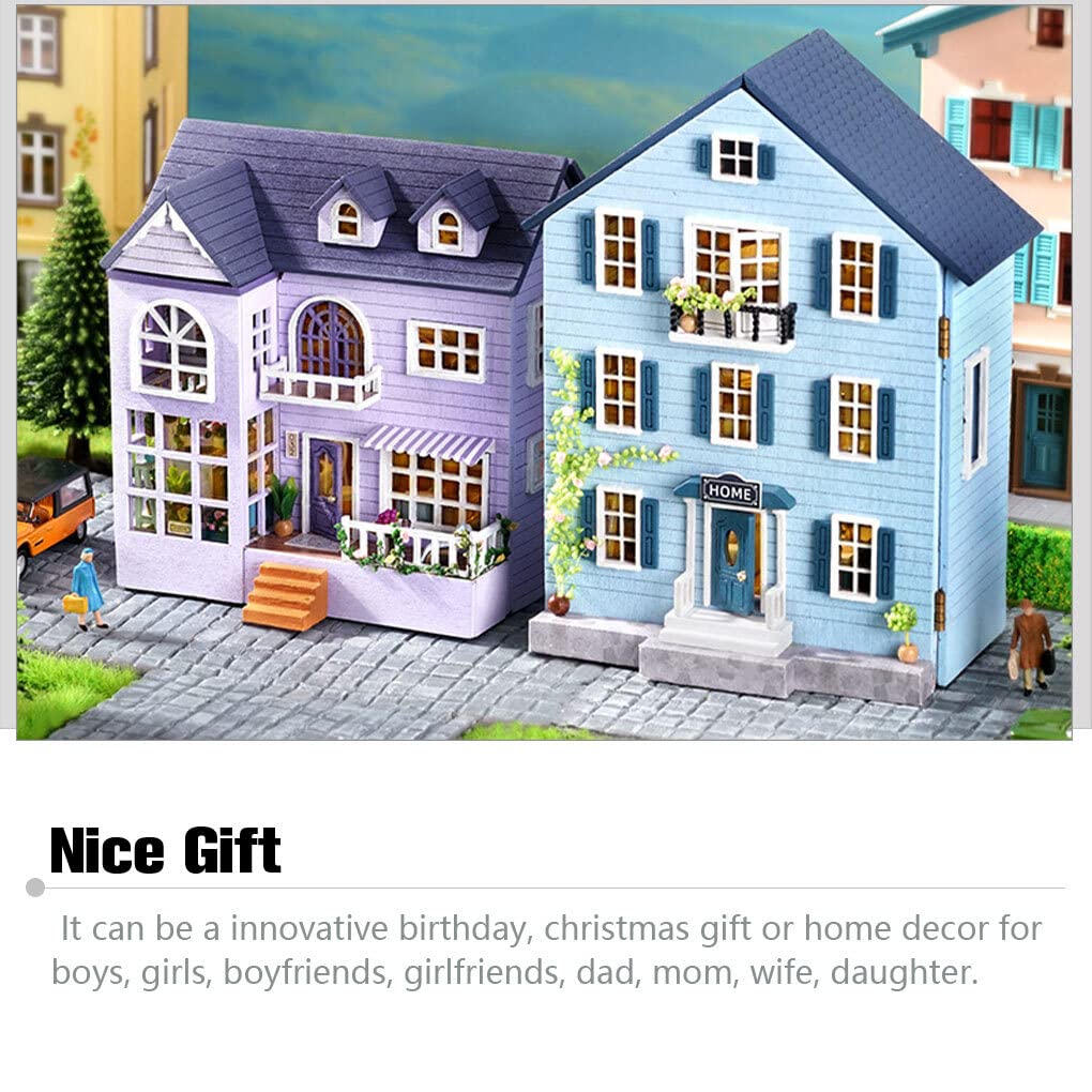 Amazon.co.jp: YWLiHcme DIY 木製ドールハウスミニチュア構築